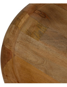 Table basse rustique chic Ronde en Bois de manguier Naturel Nerina - 2