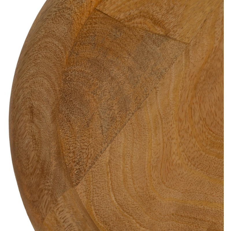 Table d'appoint rustique chic Ronde en Bois de manguier Naturel Nerina - 2