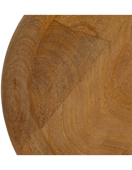 Table d'appoint rustique chic Ronde en Bois de manguier Naturel Nerina - 2