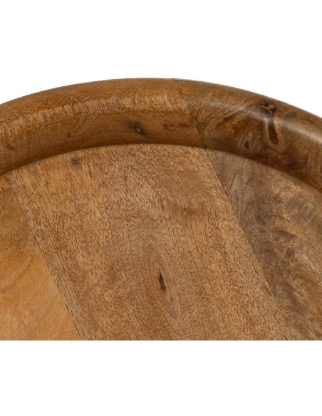 Table d'appoint rustique chic Ronde en Bois de manguier Naturel Nerina - 3
