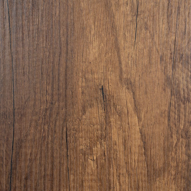 Table à manger extensible moderne Rectangulaire en Bois MDF Marron Métal Noir Celia - 4