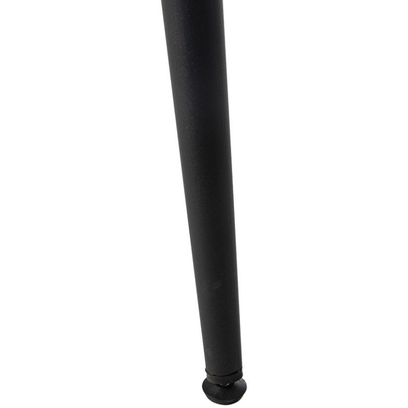 Table à manger extensible moderne Rectangulaire en Bois MDF Marron Métal Noir Celia - 10