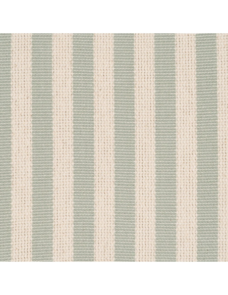 Fauteuil à rayures moderne en Tissu Vert Beige Bois d'hévéa Marron Adaro - 10