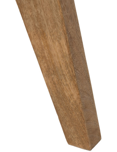 Banc d'entrée moderne 1 tiroir 1 place en Bois de manguier Naturel Othon - 10