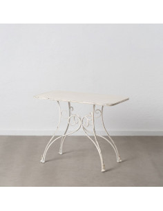 Console Rectangulaire en Métal Crème Nadine - 2