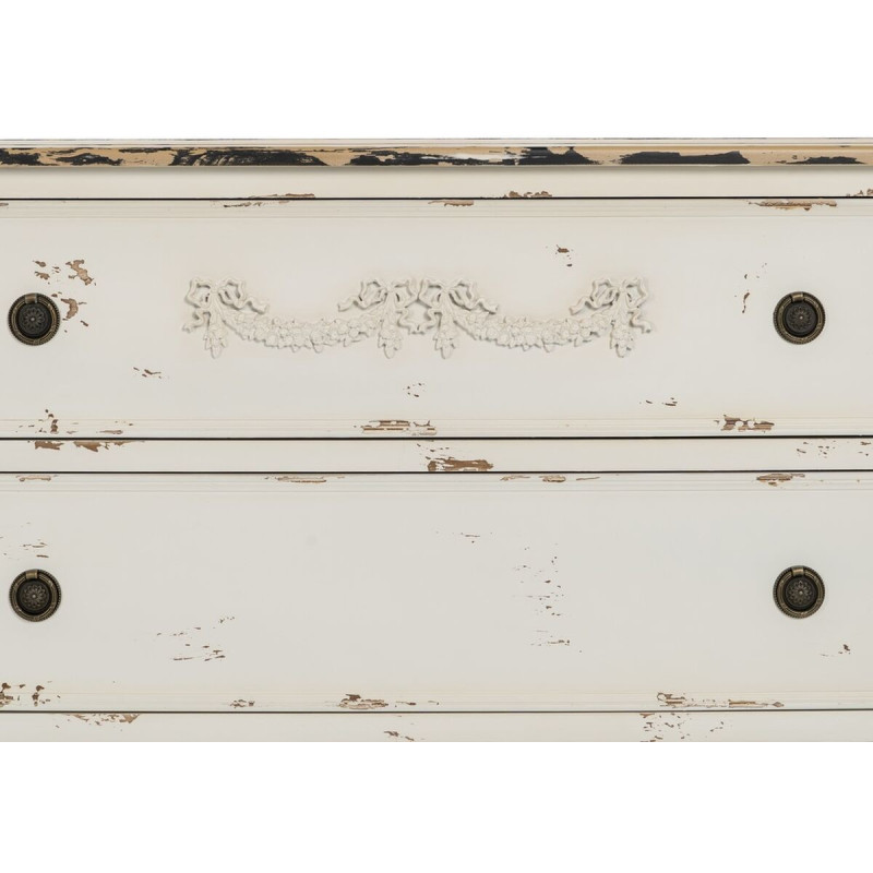 Commode 3 tiroirs en Bois de sapin Blanc Cheryl - 6