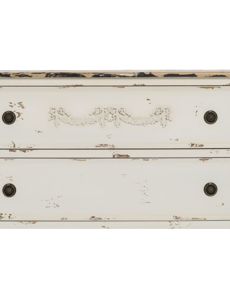 Commode 3 tiroirs en Bois de sapin Blanc Cheryl - 6