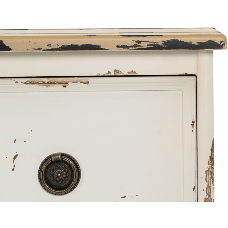 Commode 3 tiroirs en Bois de sapin Blanc Cheryl - 7