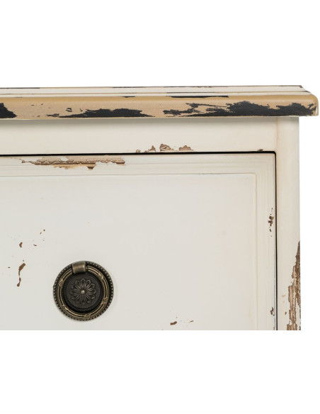 Commode 3 tiroirs en Bois de sapin Blanc Cheryl - 7