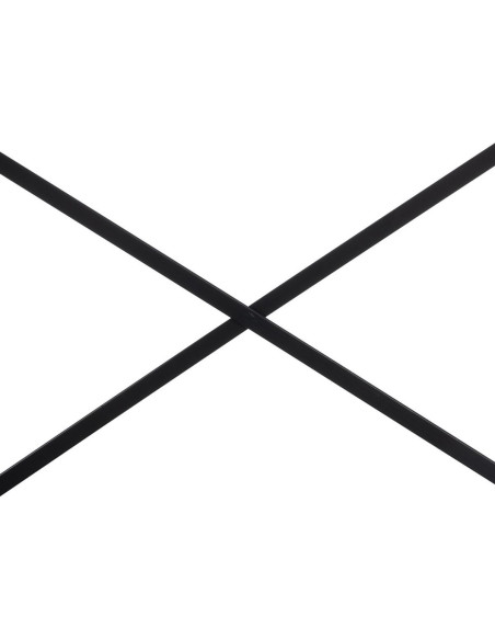 Étagère 2 niveaux en Bois de Xylosma Noir Naturel Métal Noir Oslo - 5