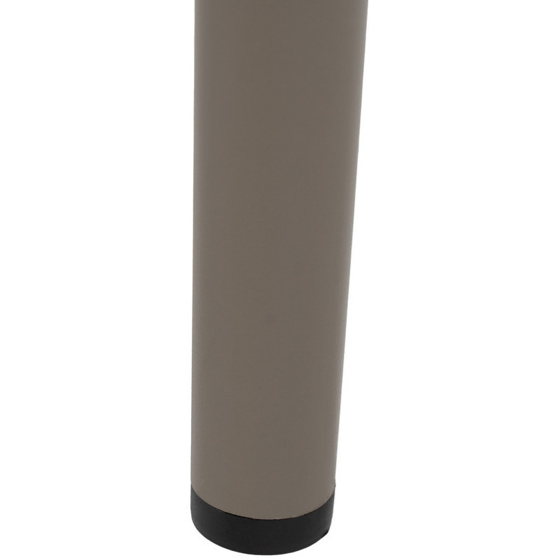 Chaise de jardin moderne en Rotin polyéthylène Naturel Tressé Métal Gris Unia (Lot de 2) - 10