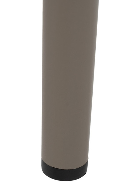 Chaise de jardin moderne en Rotin polyéthylène Naturel Tressé Métal Gris Unia (Lot de 2) - 10