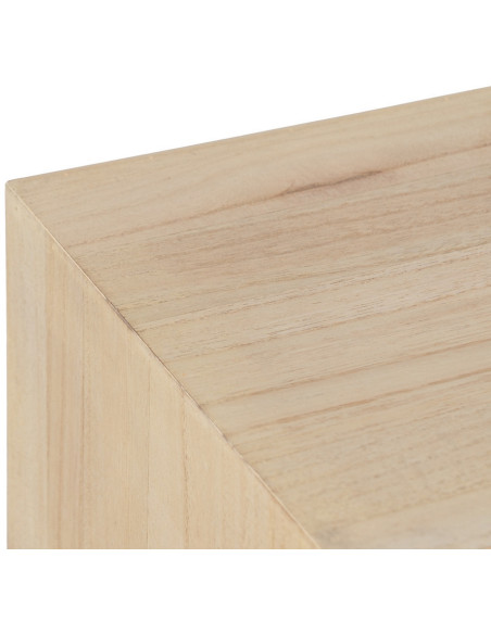 Console moderne Rectangulaire 6 tiroirs en Bois MDF Naturel Dania - 3