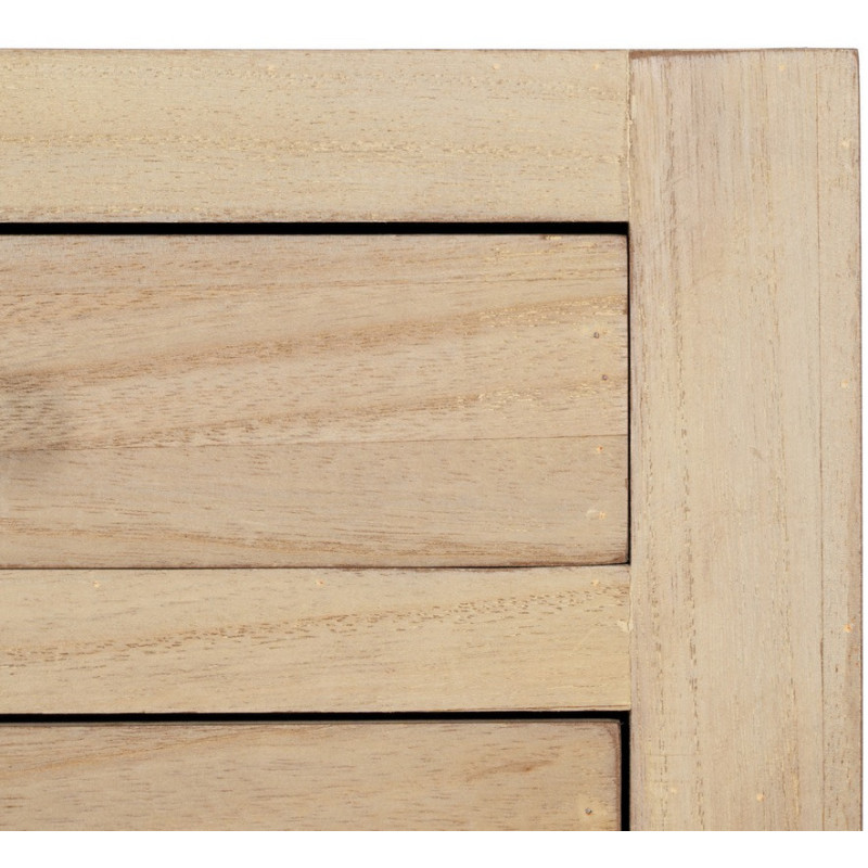 Console moderne Rectangulaire 6 tiroirs en Bois MDF Naturel Dania - 8