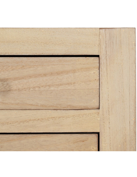 Console moderne Rectangulaire 6 tiroirs en Bois MDF Naturel Dania - 8