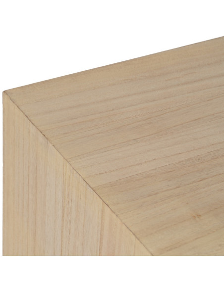 Chevet moderne 3 tiroirs en Bois MDF Naturel Dania - 3