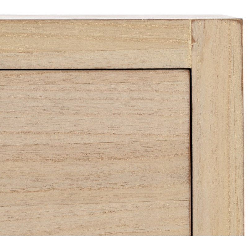 Chevet moderne 3 tiroirs en Bois MDF Naturel Dania - 7