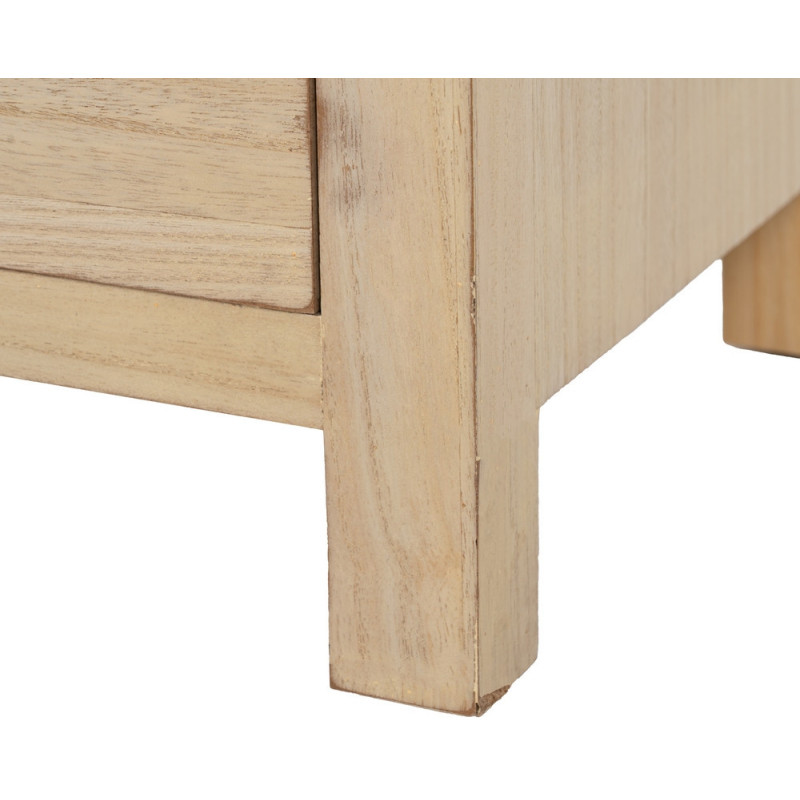 Chevet moderne 3 tiroirs en Bois MDF Naturel Dania - 9
