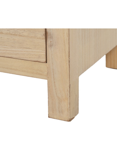 Chevet moderne 3 tiroirs en Bois MDF Naturel Dania - 9
