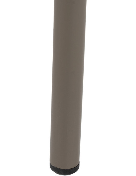 Fauteuil de table extérieur moderne en Rotin polyéthylène Naturel Tressé Métal Gris Garin (Lot de 2) - 11