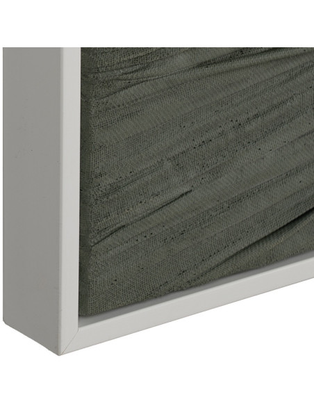 Grande Toile originale Noeuds 153x53 Vert Cadre en PS blanc Yasna - 5