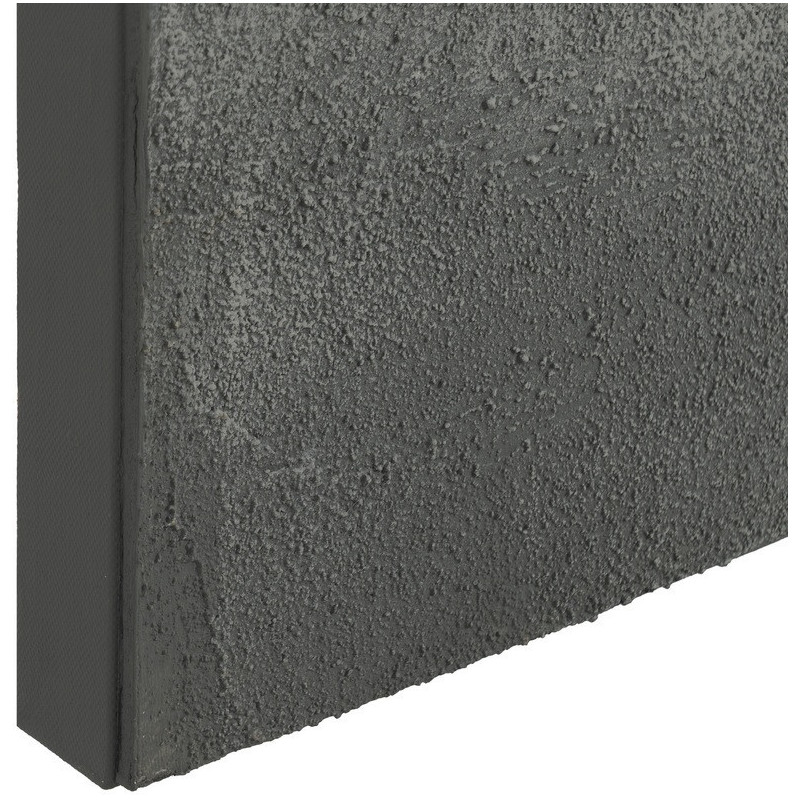 Grande Toile murale Tryptique relief abstrait 240x120 Gris Noir Sofie - 8
