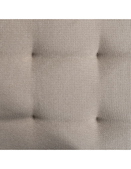 Méridienne d'intérieur moderne en Tissu Taupe Vieilli Métal Noir Elisia - 9