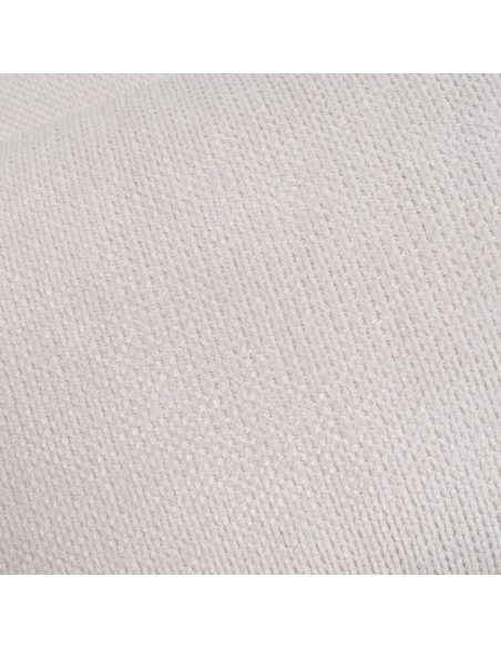 Méridienne d'intérieur moderne en Tissu Blanc crème Métal Noir Elisia - 7