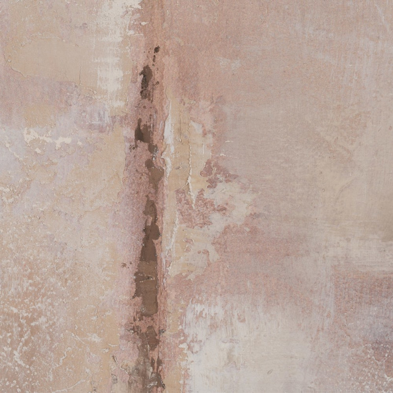 Grande Toile murale peinte abstraite 50x150 Marron Beige Cadre en PS effet bois naturel Naima - 2