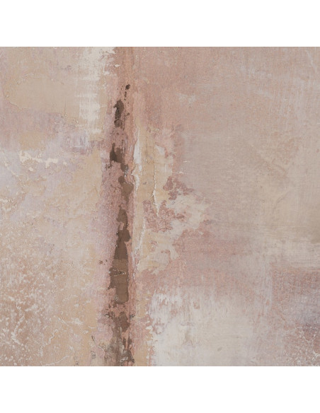 Grande Toile murale peinte abstraite 50x150 Marron Beige Cadre en PS effet bois naturel Naima - 2