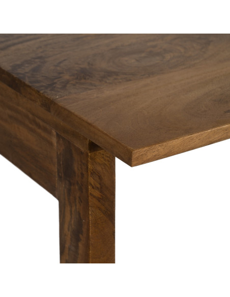 Bureau moderne 1 tiroir en Bois de manguier Naturel Romin - 3