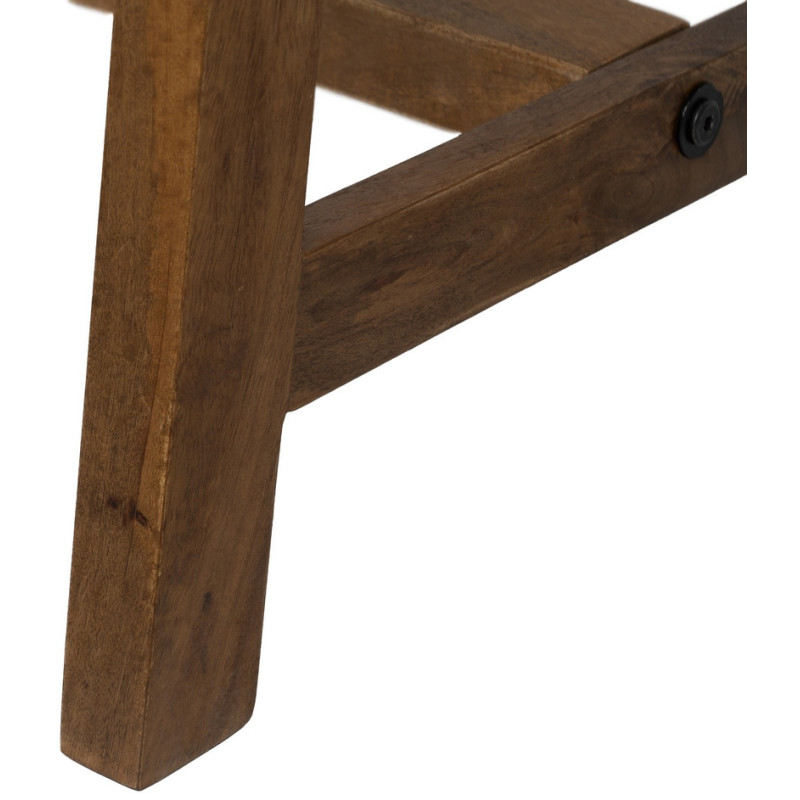 Bureau moderne 1 tiroir en Bois de manguier Naturel Romin - 8