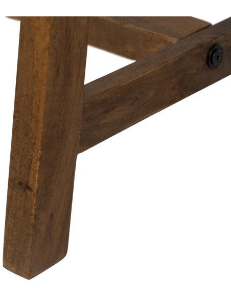 Bureau moderne 1 tiroir en Bois de manguier Naturel Romin - 8