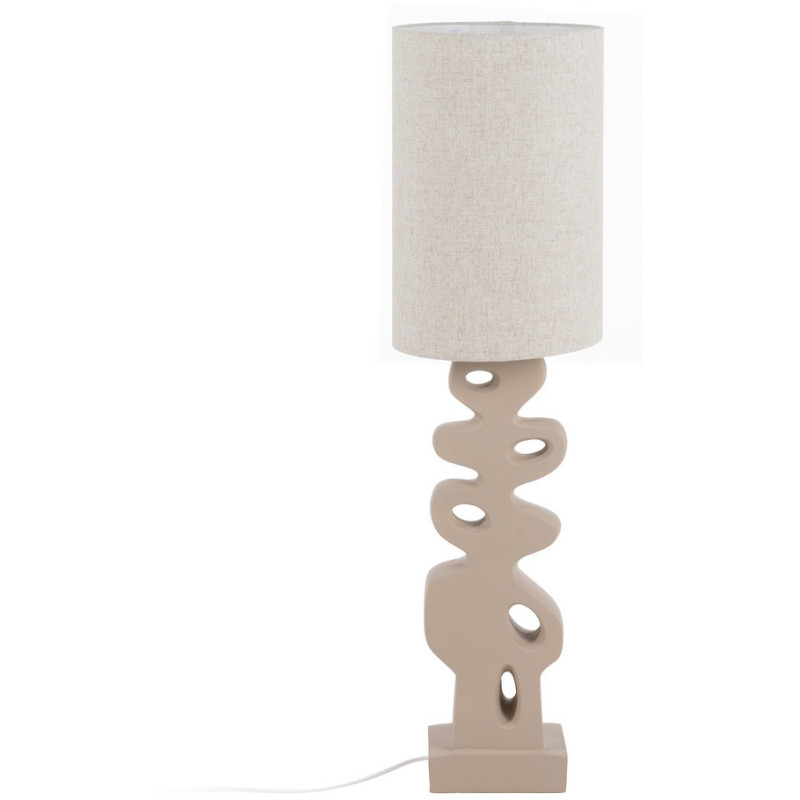 Lampadaire original organique Hauteur 126 cm en Résine Crème Lin Beige Rojal - 2