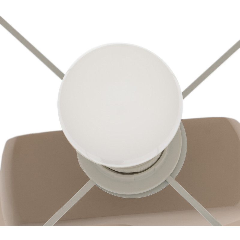 Lampadaire original organique Hauteur 126 cm en Résine Crème Lin Beige Rojal - 4