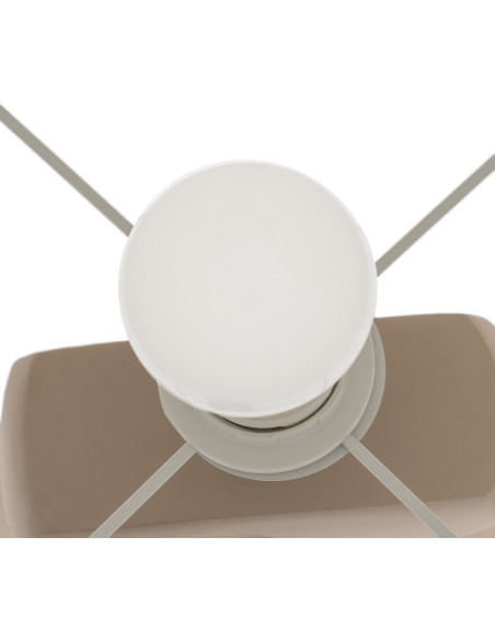 Lampadaire original organique Hauteur 126 cm en Résine Crème Lin Beige Rojal - 4