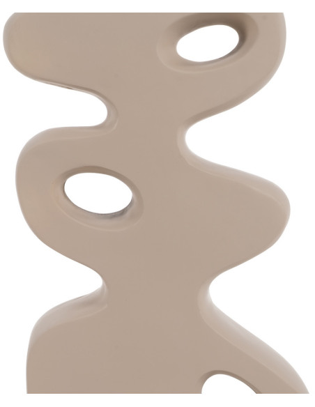 Lampadaire original organique Hauteur 126 cm en Résine Crème Lin Beige Rojal - 6