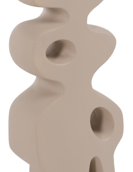 Lampadaire original organique Hauteur 126 cm en Résine Crème Lin Beige Rojal - 7