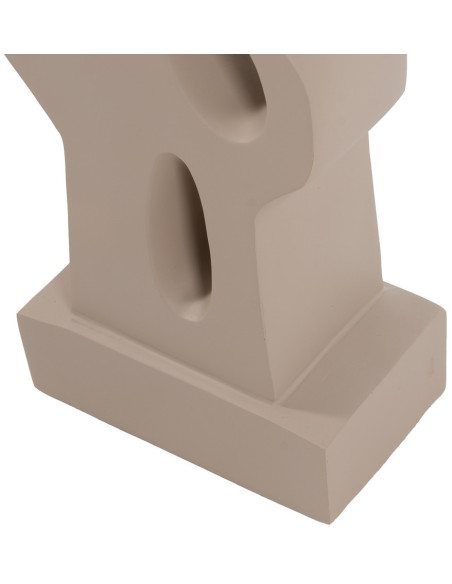 Lampadaire original organique Hauteur 126 cm en Résine Crème Lin Beige Rojal - 8