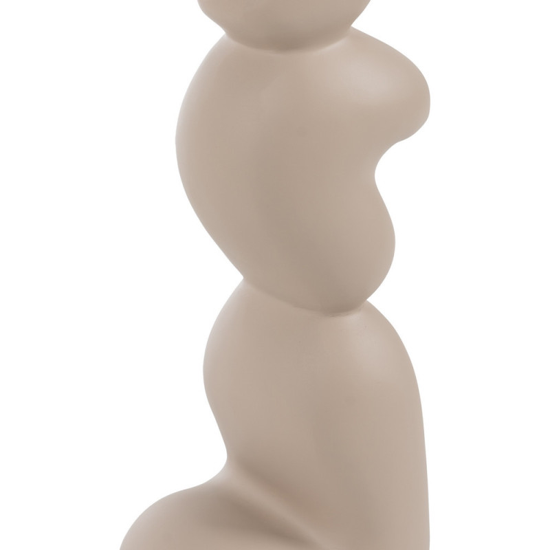 Lampadaire original organique Hauteur 128 cm en Résine Lin Beige Baena - 6