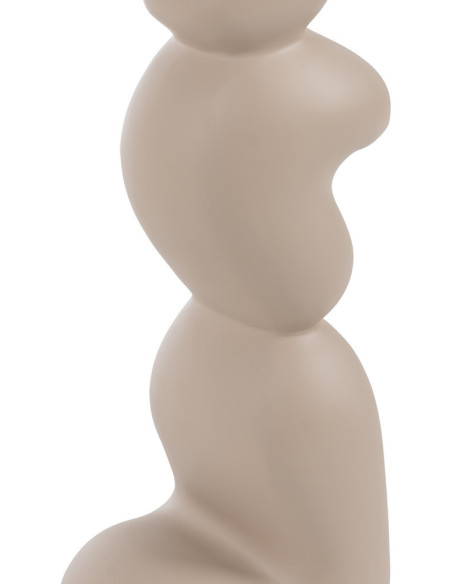 Lampadaire original organique Hauteur 128 cm en Résine Lin Beige Baena - 6