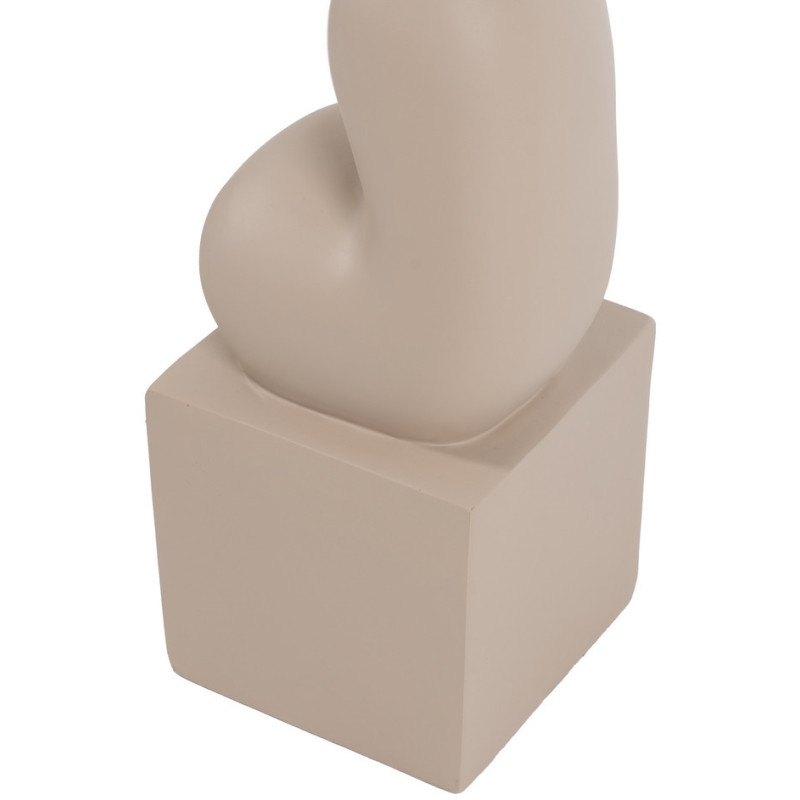 Lampadaire original organique Hauteur 128 cm en Résine Lin Beige Baena - 7