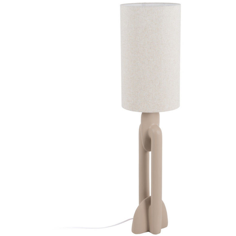 Lampadaire original minimaliste Hauteur 142 cm en Résine Lin Beige Tiana - 1