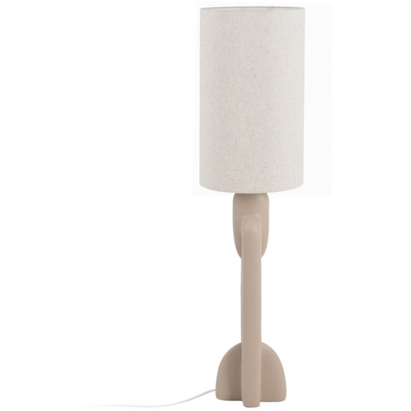 Lampadaire original minimaliste Hauteur 142 cm en Résine Lin Beige Tiana - 2