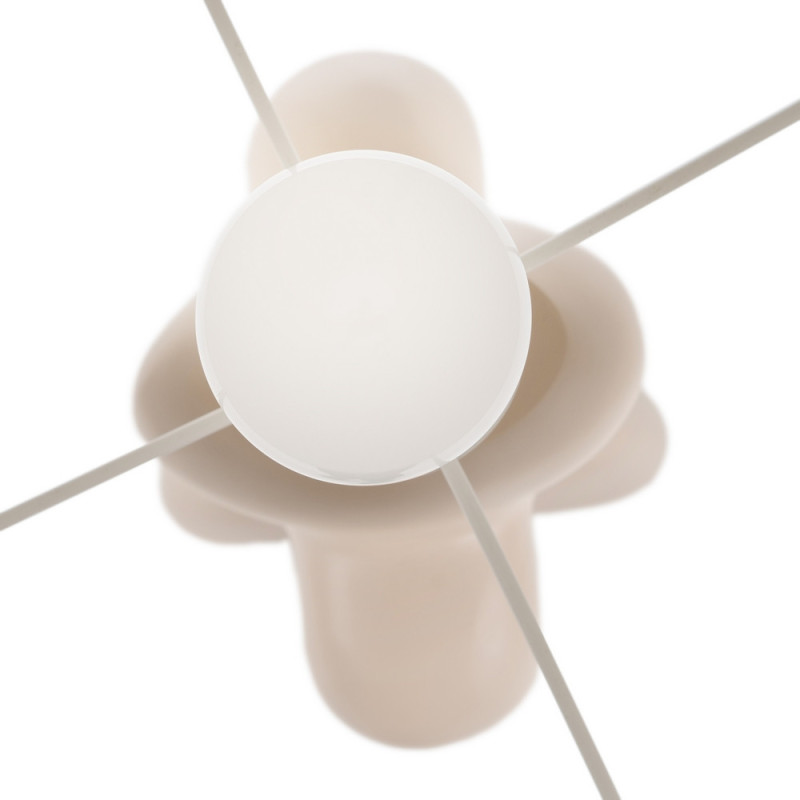 Lampadaire original minimaliste Hauteur 142 cm en Résine Lin Beige Tiana - 4