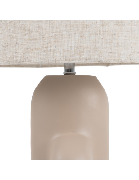 Lampadaire original minimaliste Hauteur 142 cm en Résine Lin Beige Tiana - 5