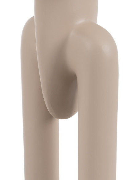 Lampadaire original minimaliste Hauteur 142 cm en Résine Lin Beige Tiana - 6