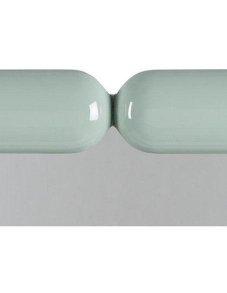 Miroir mural moderne Carré 90x90 en Bois MDF Vert Laqué Orba - 3