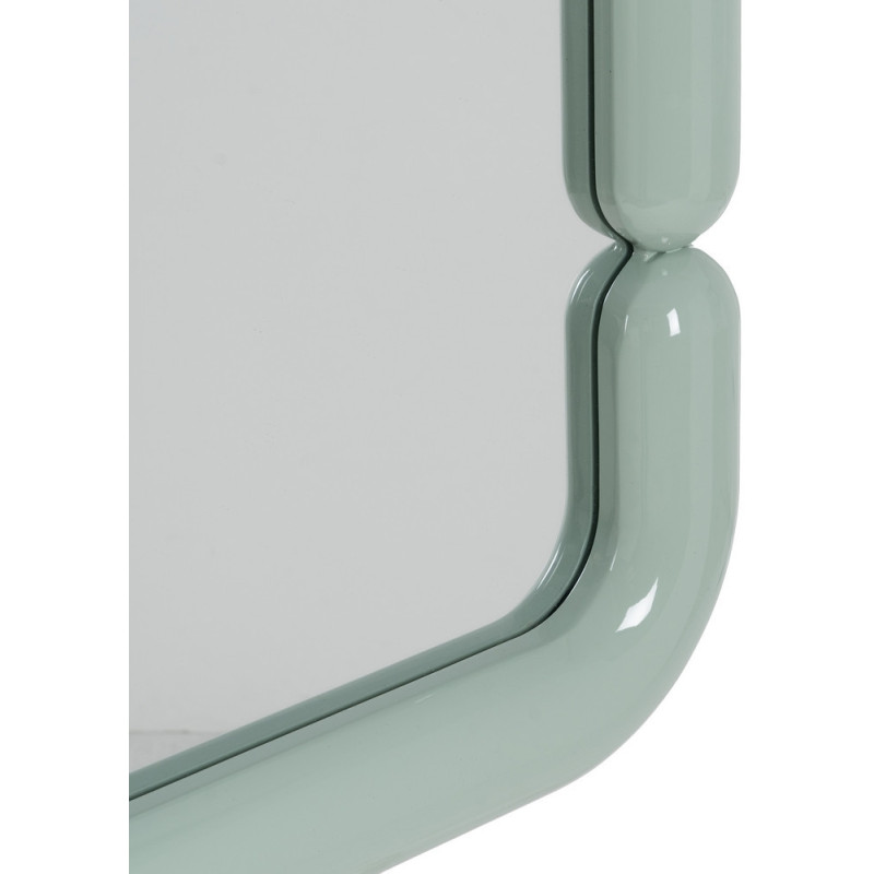 Miroir mural moderne Carré 90x90 en Bois MDF Vert Laqué Orba - 4