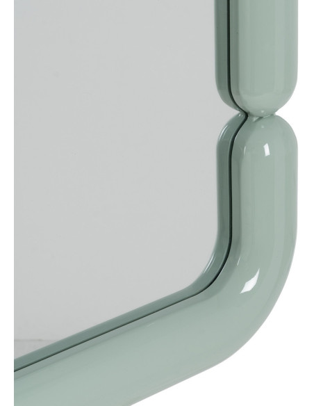 Miroir mural moderne Carré 90x90 en Bois MDF Vert Laqué Orba - 4